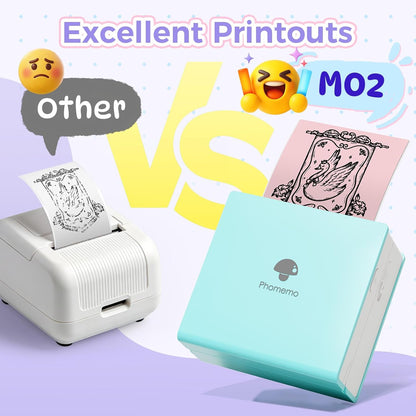 Multicolor Self-Adhesive Thermal Paper, Glossy Printable Sticker Paper Label for  M02/M02 Pro/M02S/P2S/M04S Mini Sticker Printer, 50Mm X 3.5M, Diameter 28Mm, 3-Rolls